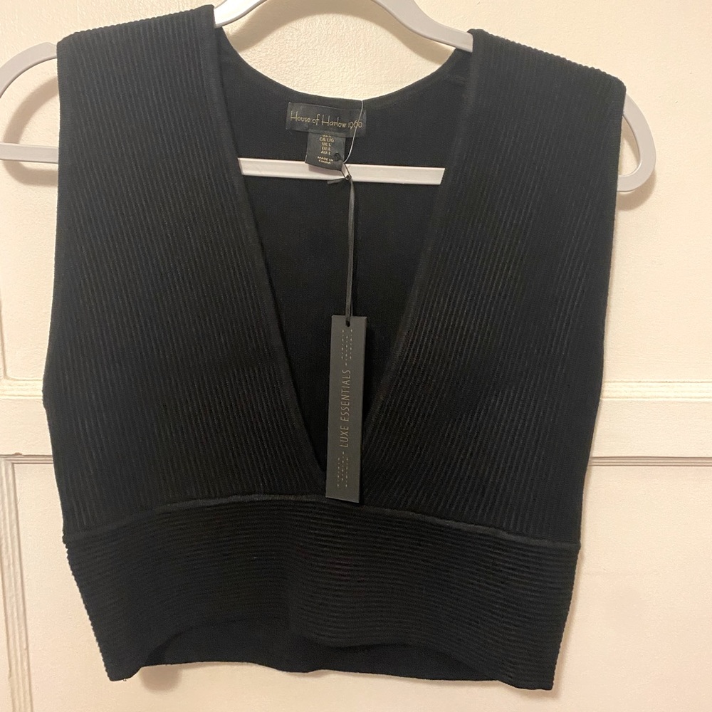 House of Harlow 1960 New with tags black crop top